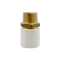 Adaptador Macho Pvc 18 mm 3/4" Con Inserto Metalico