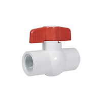 Llave Paso Pvc Bola Con Rosca 1"- 25 mm Durman