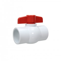 Llave Paso Pvc Bola Lisa Mip 1 1/4"- 31 mm