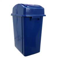 Basurero Reciclaje 42 L Plastico Azul HomePro