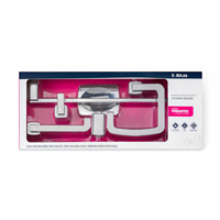 Accesorio Baño 5 Piezas Plastico Blanco Primafer
