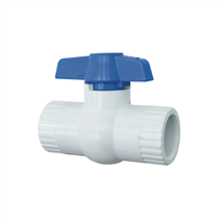 Llave Paso Pvc Bola Lisa 1/2" - 12 mm Amanco