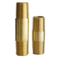 Niple Liso Bronce 1/4 x 1 1/2" y 1/4 x 2"