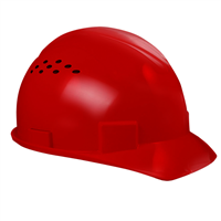Casco Seguridad Rojo Ventilado