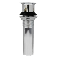 Desague Lavatorio Metalico con Tapon y Cadena Coflex
