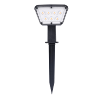 Lampara Estaca Spot Luz Led Solar Exterior