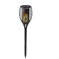 Lampara Estaca Antorcha Luz Led Solar Exterior