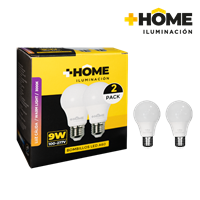 Bombillo Led Luz Calidad 9 W A60 2 Unidad + Home Iluminacion