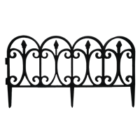 Borde Jardin Plastico Negro