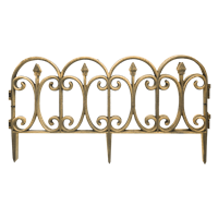 Borde Jardin Plastico Dorado