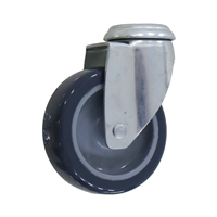 Rueda Mueble Agujero Giratorio Gris 75 mm 60 Kg Tente