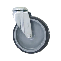 Rueda Mueble Agujero Giratorio Gris 100 mm 70 Kg Tente