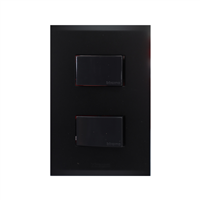 Apagador Doble Negro Unipolar 15 A Nobile Bticino