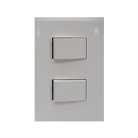 Apagador Doble Blanco 3 Vías 15 A Nobile Bticino