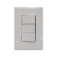Apagador Triple Blanco Unipolar 15 A Nobile Bticino