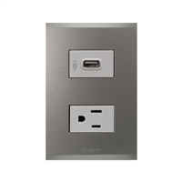 Toma Corriente Sencillo Champagne Usb 16 A Nobile Bticino