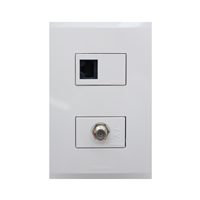 Toma Coaxial + Red Blanco Nobile Bticino