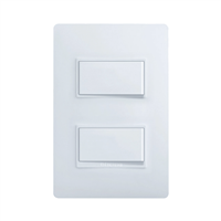 Apagador Doble 3 Vías Luzica Blanco 15A Bticino