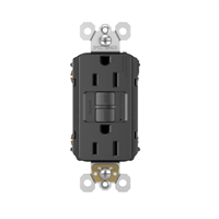 Toma Corriente Duplex Falla Tierra 125 V Negro Radiant