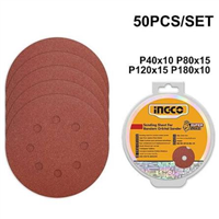Disco Lija 5" 50 Piezas Ingco