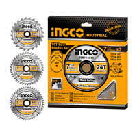 Disco Sierra 7 1/4" 3 Unidades Ingco