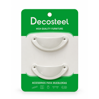 Dedal Media Luna Sobreponer 64 mm Blanco 2 Unidades