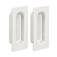 Dedal Rectangular Empotrar 96 mm Blanco 2 Unidades