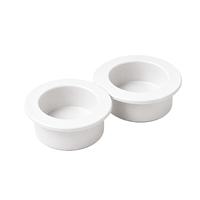 Dedal Redondo Empotar 40 mm Blanco 2 Unidades