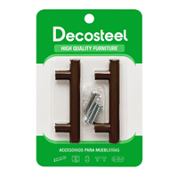 Tiradera Hueca Cafe 64 mm 2 Unidades Decosteel