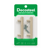 Tiradera Hueca Beige 64 mm 2 Unidades Decosteel
