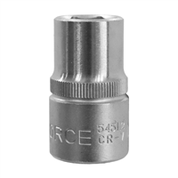 Cubo Cromado 1/2" Espiga 1/2" 6 Puntos Force