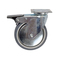 Rueda Giratoria Con Platina Con Freno 100 X 30 mm 70 Kg Arsa