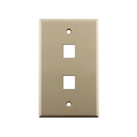 Placa Toma Red Doble Ivory